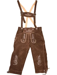Leather Trousers Dámské kožené kalhoty, dlouhé dark brown model 22514573