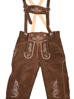 Leather Trousers long/women Dámské kožené kalhoty, dlouhé 60.3207 dark brown