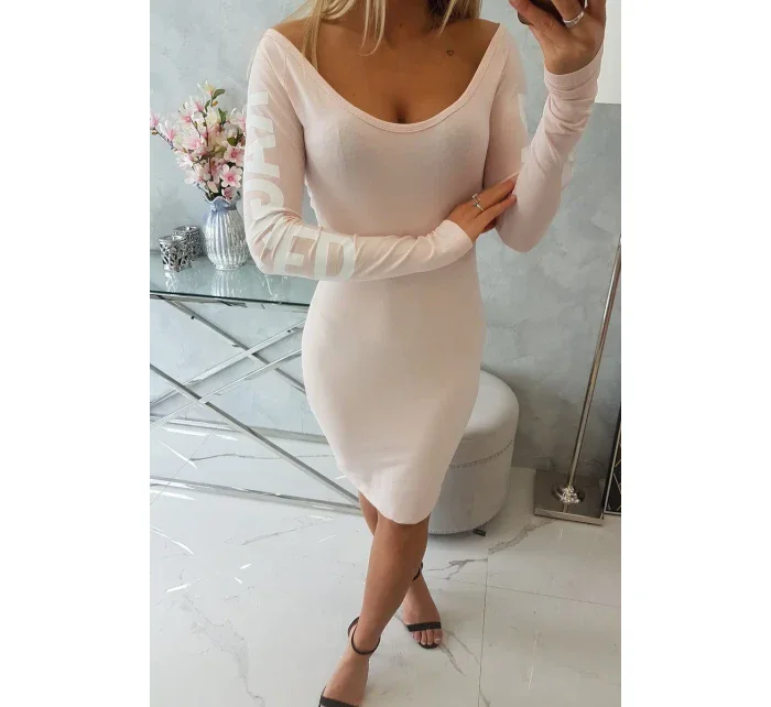 Hadrové šaty pudrově růžové Hadrové šaty pudrově růžové