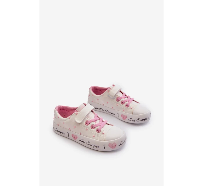 Dětské tenisky Lee Cooper LCW-24-02-2159 Bílé Dětské tenisky Lee Cooper LCW-24-02-2159 Bílé