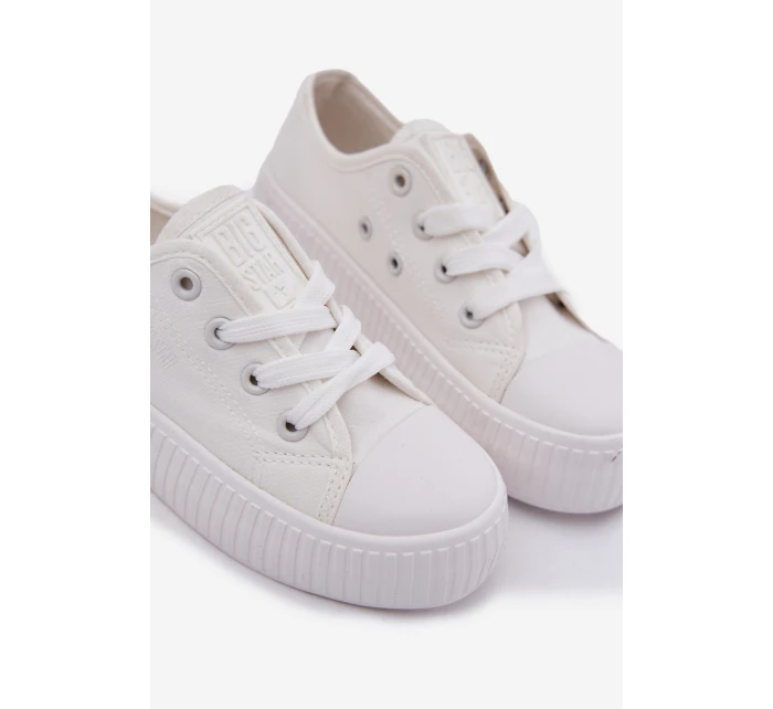Dětské Šněrovací Boty Big Star model 21693054 Bílé - Big Star Shoes Dětské Šněrovací Boty Big Star model 21693054 Bílé - Big Star Shoes