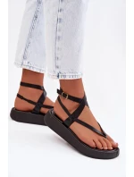 Dámské sandály Japonky na platformě Černé Gelira Dámské sandály Japonky na platformě Černé Gelira