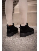 Nízké Sněhule Na Platformě Big Star Černé Nízké Sněhule Na Platformě Big Star Černé