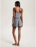 Dámské pyžamové šortky WOVEN SHORT PRINT UW0UW04944 02G tm. modro-bílé - Tommy Hilfiger Dámské pyžamové šortky WOVEN SHORT PRINT UW0UW04944 02G tm. modro-bílé - Tommy Hilfiger