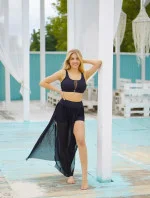 Dámská plážová sukně Dancing 13 DAN13-19 černá - Self