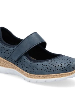 damskie na  niebieskie model 22026046 - Rieker