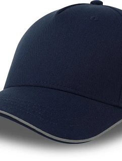 Atlantis Headwear Reflect-S 5 panelová baseballová kšiltovka 33.0254 navy