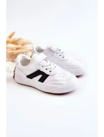 Dětské kožené nízké sportovní boty Černobílá model 21582611 - Boto