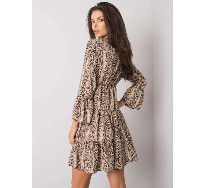 Šaty DHJ SK 8777B 1.11P černá a béžová