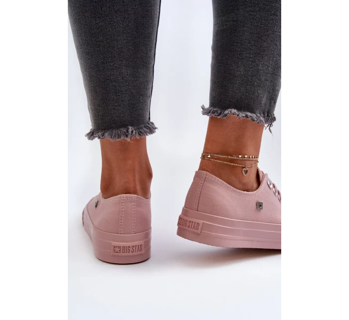 Dámské klasické tenisky Big Star – růžové