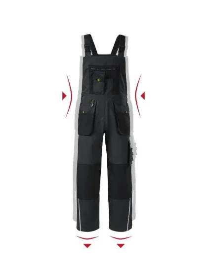 Ranger pracovní kalhoty s laclem pánské ebony gray