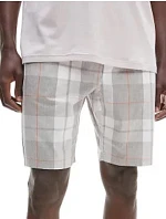 Pánské kraťasy na spaní NM2179E 1MQ - šedá/bílá - Calvin Klein