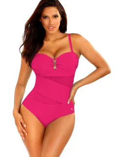 Dámské jednodílné plavky Tiger 5 model 21137794 tm. růžové - Self