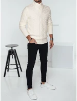 Pánský bílý svetr Dstreet model 21982480 - FashionStreet
