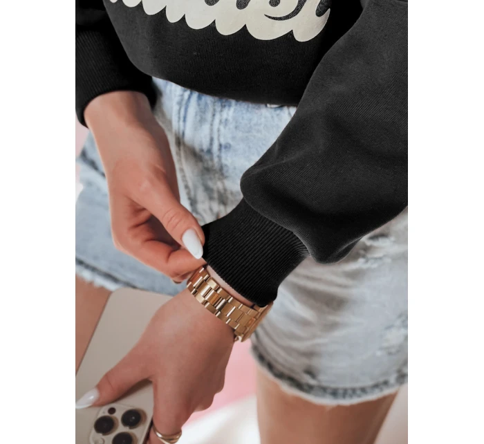 Dámská oversize mikina s  černá model 21988113 - Dstreet