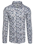 Pánské bílé tričko s květinami Dstreet model 21989481 - FashionStreet