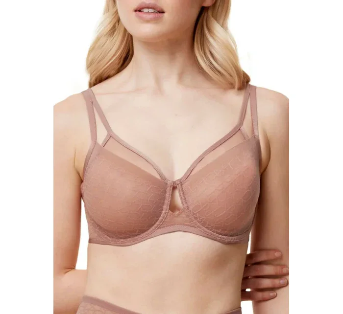 Dámská podprsenka Triumph Signature Sheer W01 EX - TOASTED ALMOND - mandlová 6901 - TRIUMPH