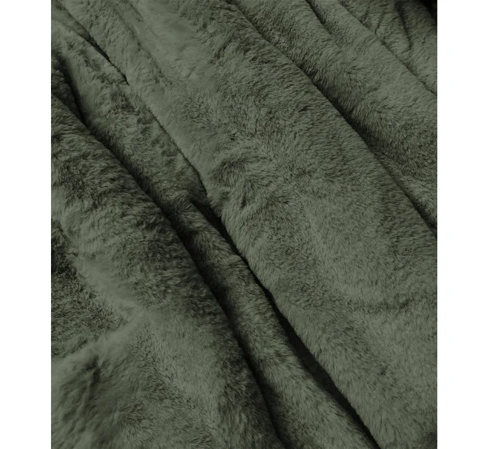 CIEPŁA KURTKA ZIMOWA DAMSKA DWUSTRONNA KHAKI model 21243792 - MHM