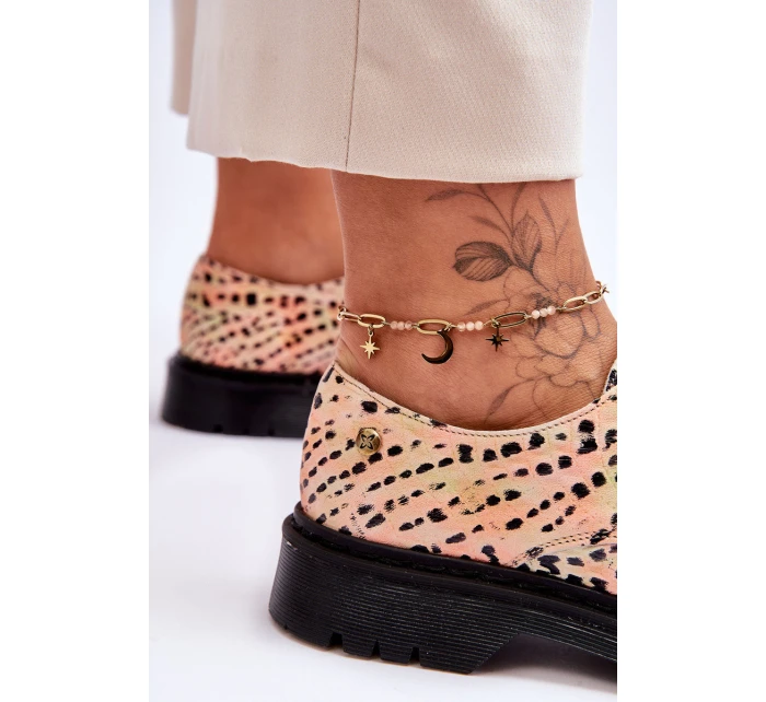 Dámské Kožené Boty Maciejka 04087-18 Oranžová a černá