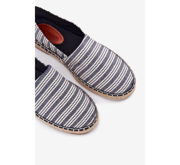 Pánské espadrilky s pletením tmavě modré Daniell