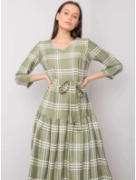 LK SK šaty 508074.39P khaki barva LK SK šaty 508074.39P khaki barva