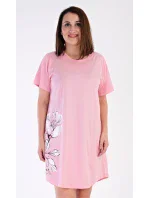 Dámská noční košile s krátkým rukávem model 18728710 - Vienetta Dámská noční košile s krátkým rukávem model 18728710 - Vienetta