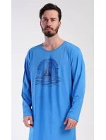 Pánská noční košile s dlouhým rukávem Jachting Pánská noční košile s dlouhým rukávem Jachting