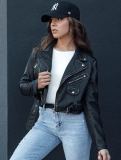 dámská kožená bunda ramones black Dstreet model 21979426 - FashionStreet