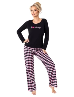 Dámské pyžamo model 21789539 long black - Donna