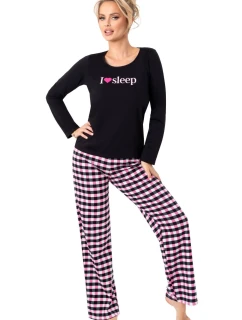 Dámské pyžamo model 21789539 long black - Donna