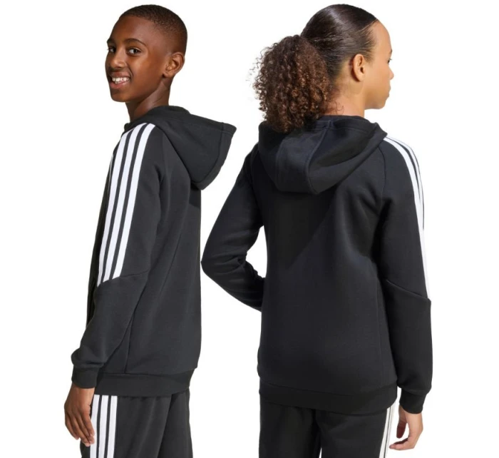 Dětská mikina adidas Tiro 26 League Sweat Full Zip Hoodie černá KF3324 Dětská mikina adidas Tiro 26 League Sweat Full Zip Hoodie černá KF3324