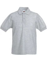 Kids 65/35 Polo Dětské piqué polo model 22419833 heather grey - Fruit of the Loom Kids 65/35 Polo Dětské piqué polo model 22419833 heather grey - Fruit of the Loom
