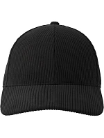 6 panelová manšestrová kšiltovka black model 22478937 - Atlantis Headwear