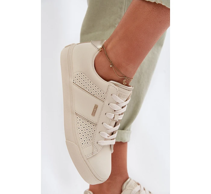 Dámské síťované tenisky Big Star TT274292 Béžové