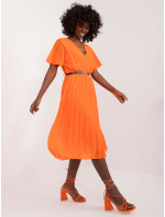 Sukienka DHJ SK  pomarańczowy model 20105376 - FPrice