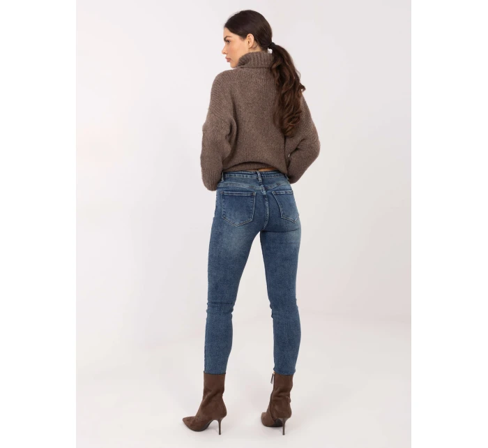Spodnie jeans SP  ciemny niebieski model 21791139 - FPrice