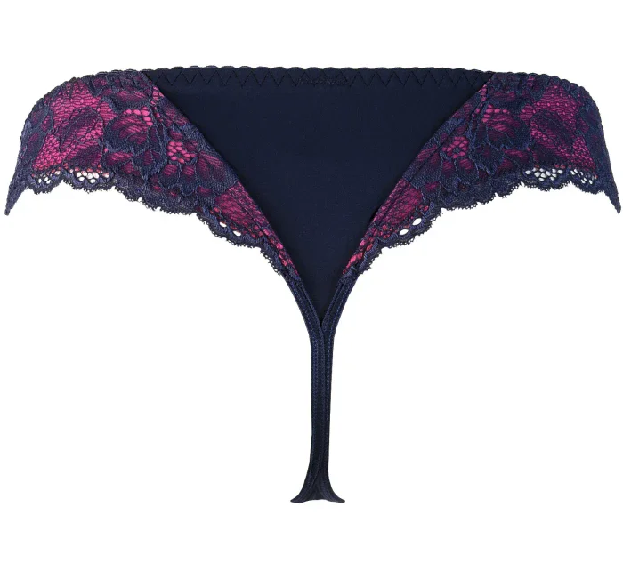 Krajková tanga V-9418 modrá - Axami Krajková tanga V-9418 modrá - Axami