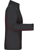 Daiber JN 1121 Dámská softshell bunda s odepínacími rukávy 02.1121 black/red