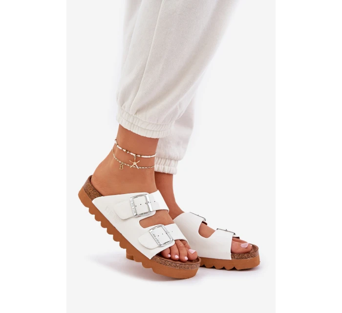 Klasické dámské pantofle Big Star model 21682548 bílé - Big Star Shoes Klasické dámské pantofle Big Star model 21682548 bílé - Big Star Shoes