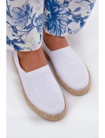 Dámské Espadrilky S Pletením model 21691966 Bílé - VINCEZA