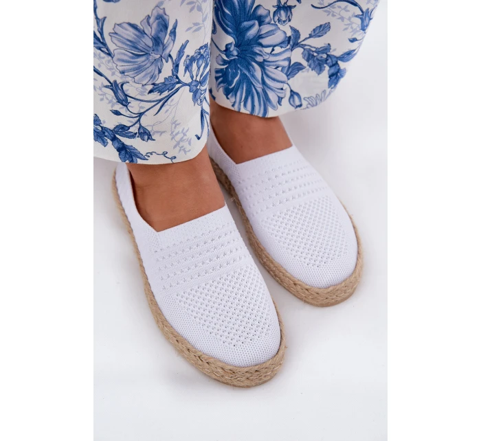 Dámské Espadrilky S Pletením model 21691966 Bílé - VINCEZA