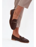 Dámské mokasíny s ozdobou hnědé Priscelle Dámské mokasíny s ozdobou hnědé Priscelle
