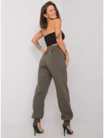 Tepláky RV DR 7237.81 tmavá khaki