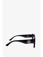 Dámské klasické sluneční brýle s ozdobnými detaily UV400 černá Dámské klasické sluneční brýle s ozdobnými detaily UV400 černá