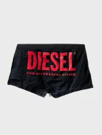 Pánské plavecké boxerky A09676-0JMAK-900 černá-potisk - Diesel