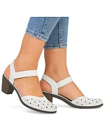 Kožené pohodlné sandály W model 22066508 white - Rieker