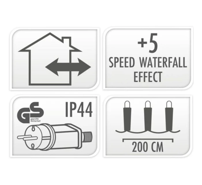 LAMPKI CHOINKOWE   220 LED BIAŁY 5 model 21832446