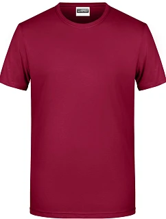8008 Pánské tričko z bio bavlny model 22438037 wine - Daiber