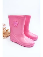 Dětské gumové holínky růžové Malvi