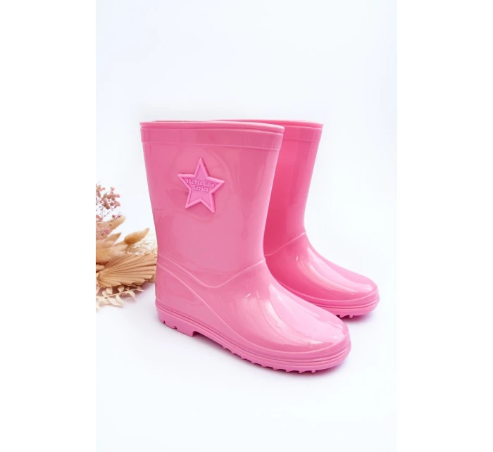 Dětské gumové holínky růžové Malvi